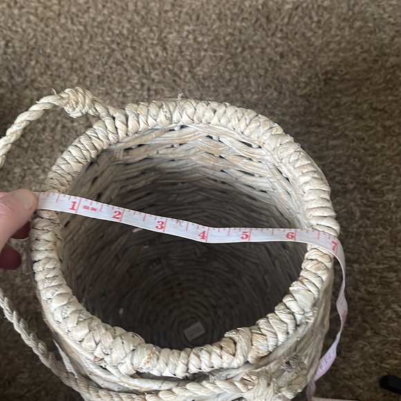 3/$30- Nice white washed farmhouse basket - Picture 5 of 6